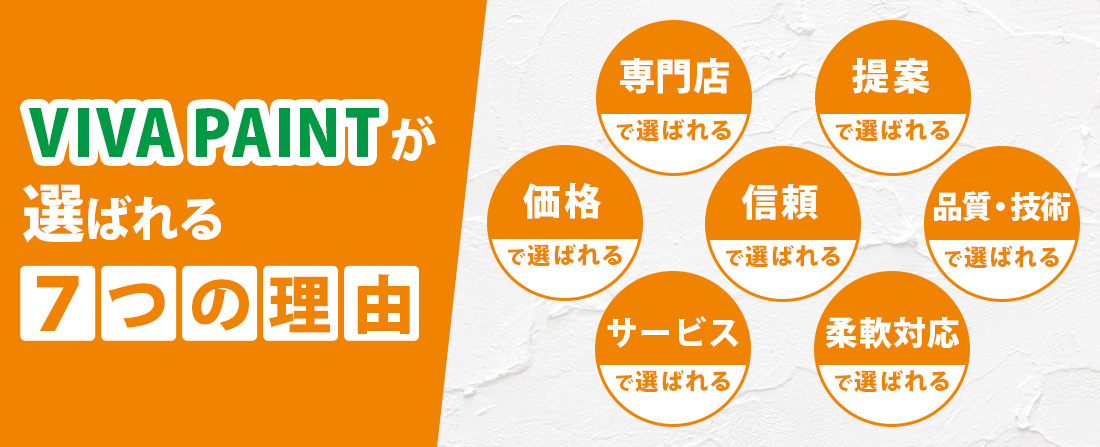 VIVAPAINTが選ばれる7つの理由